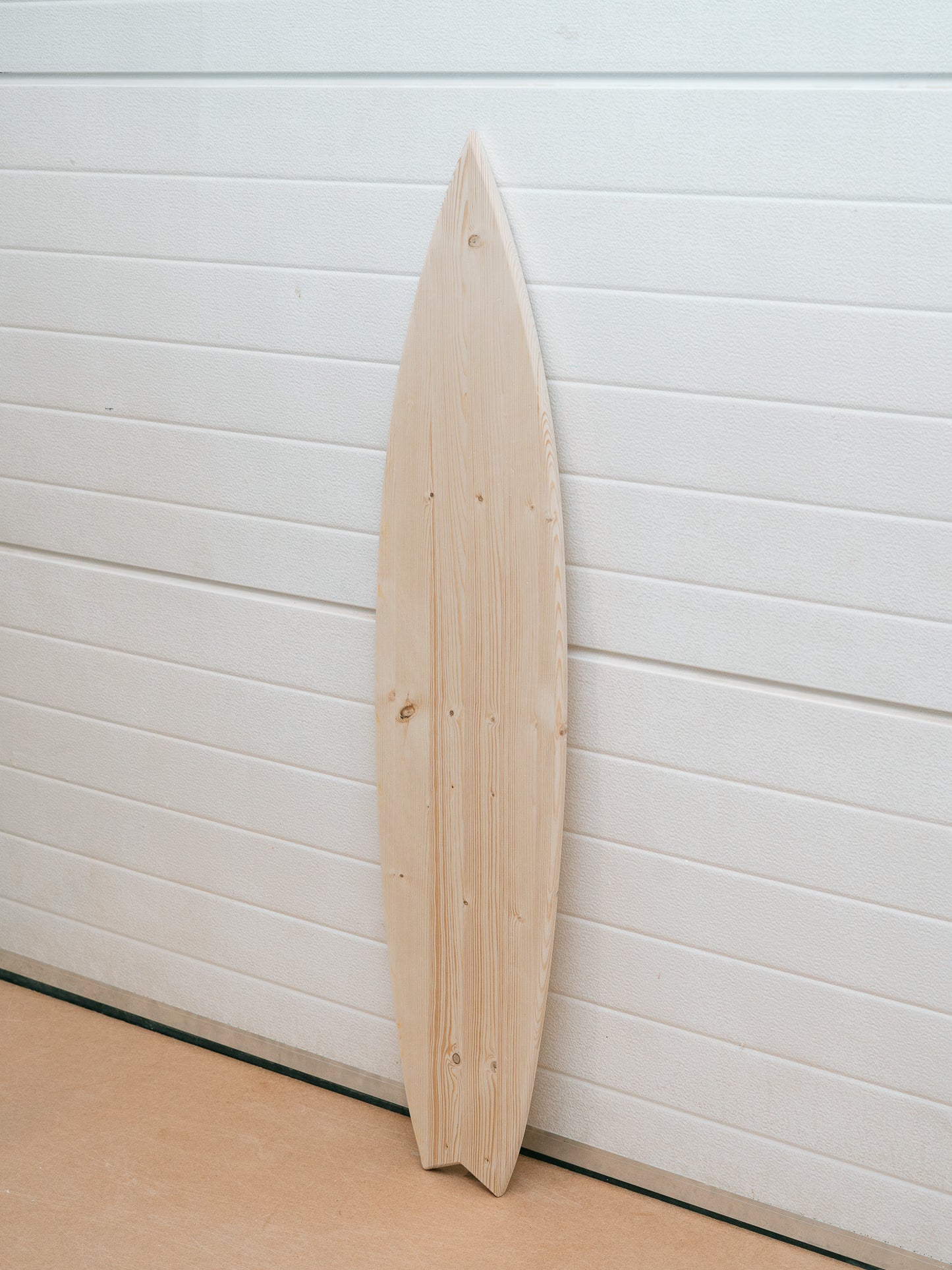 Handcrafted Raw Wooden Decorative Surfboard