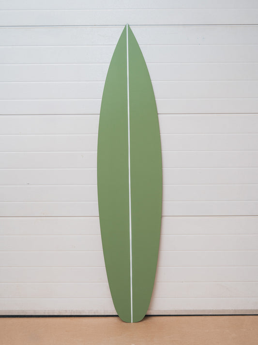 Wooden Surfboard Wall Decor – Olive