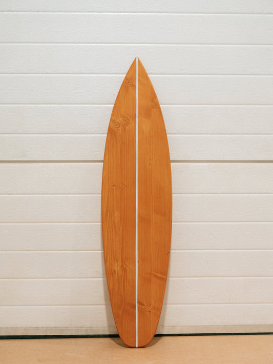 Wooden Surfboard Wall Decor – Walnut Stain
