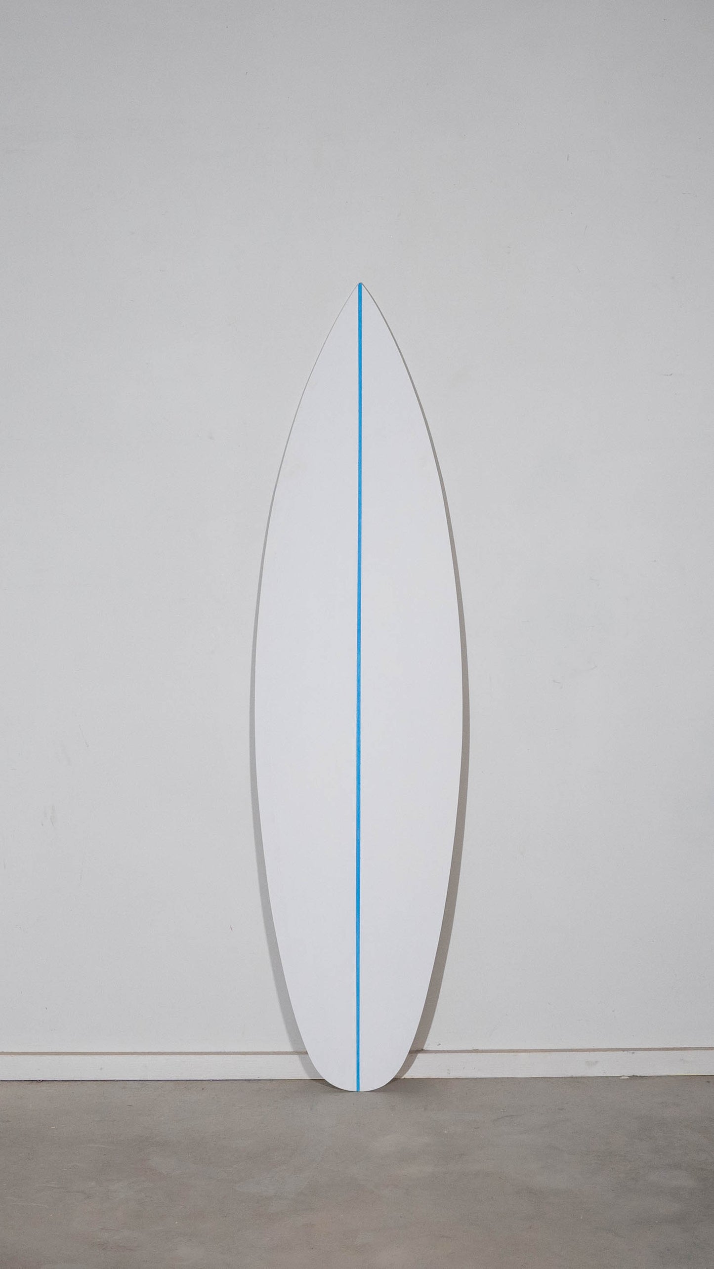 White Decorative Surfboard with blue details