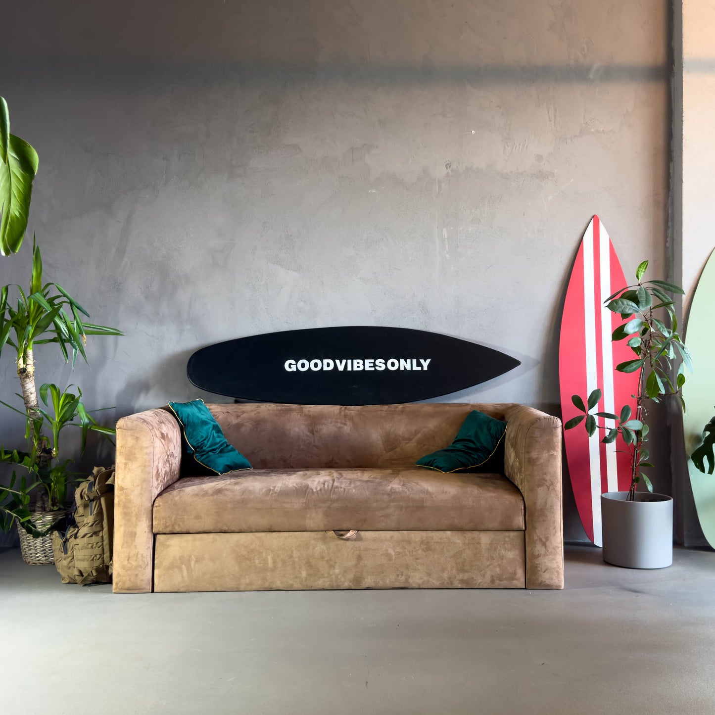  black decorative surfboard