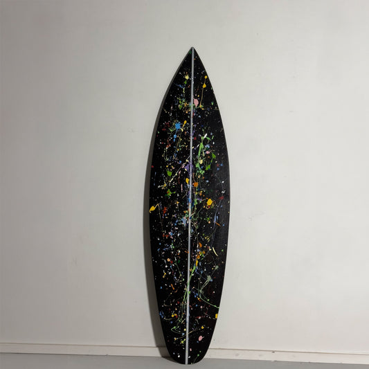 Jackson pollock style surfboard