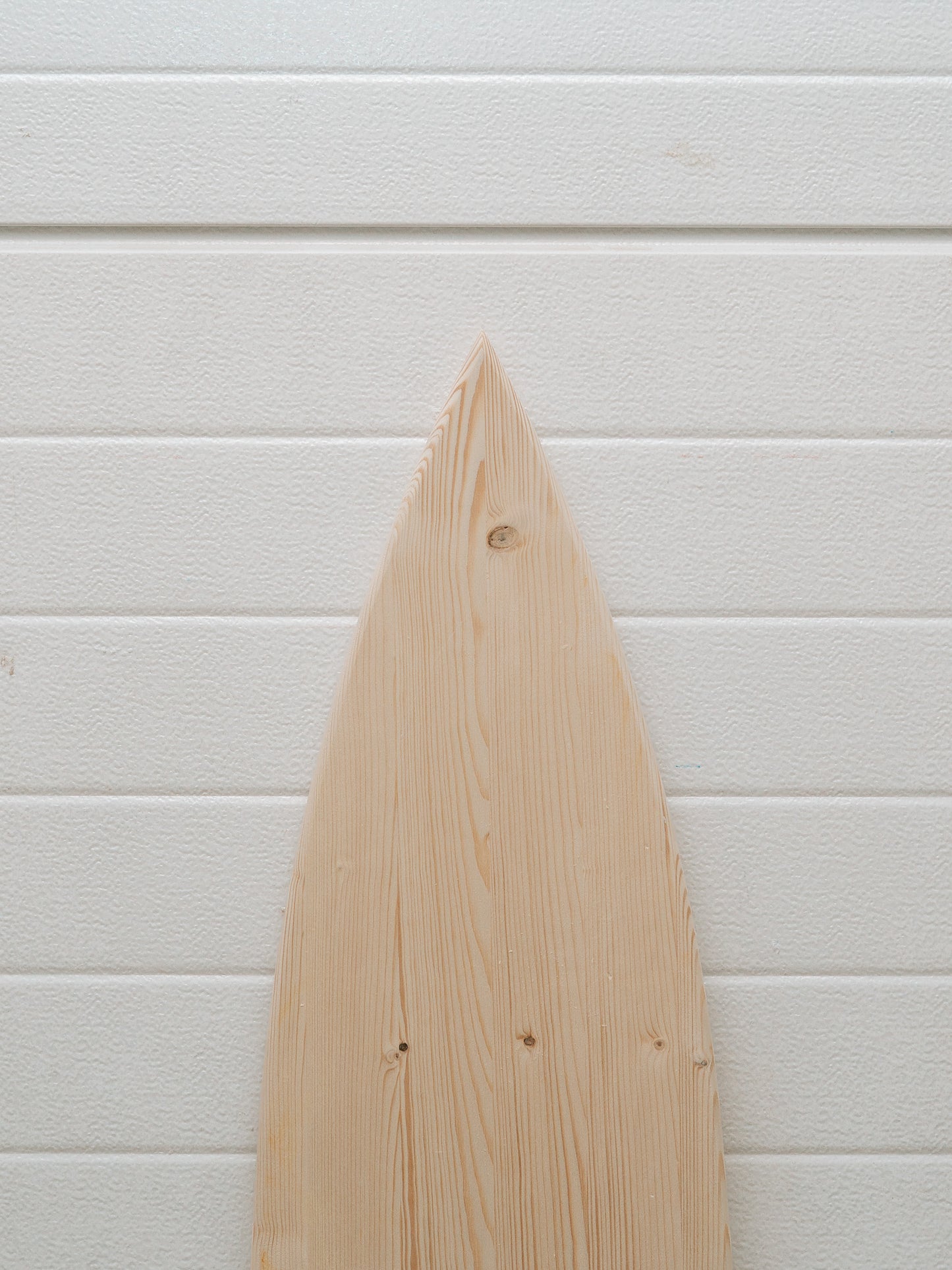 Handcrafted Raw Wooden Decorative Surfboard