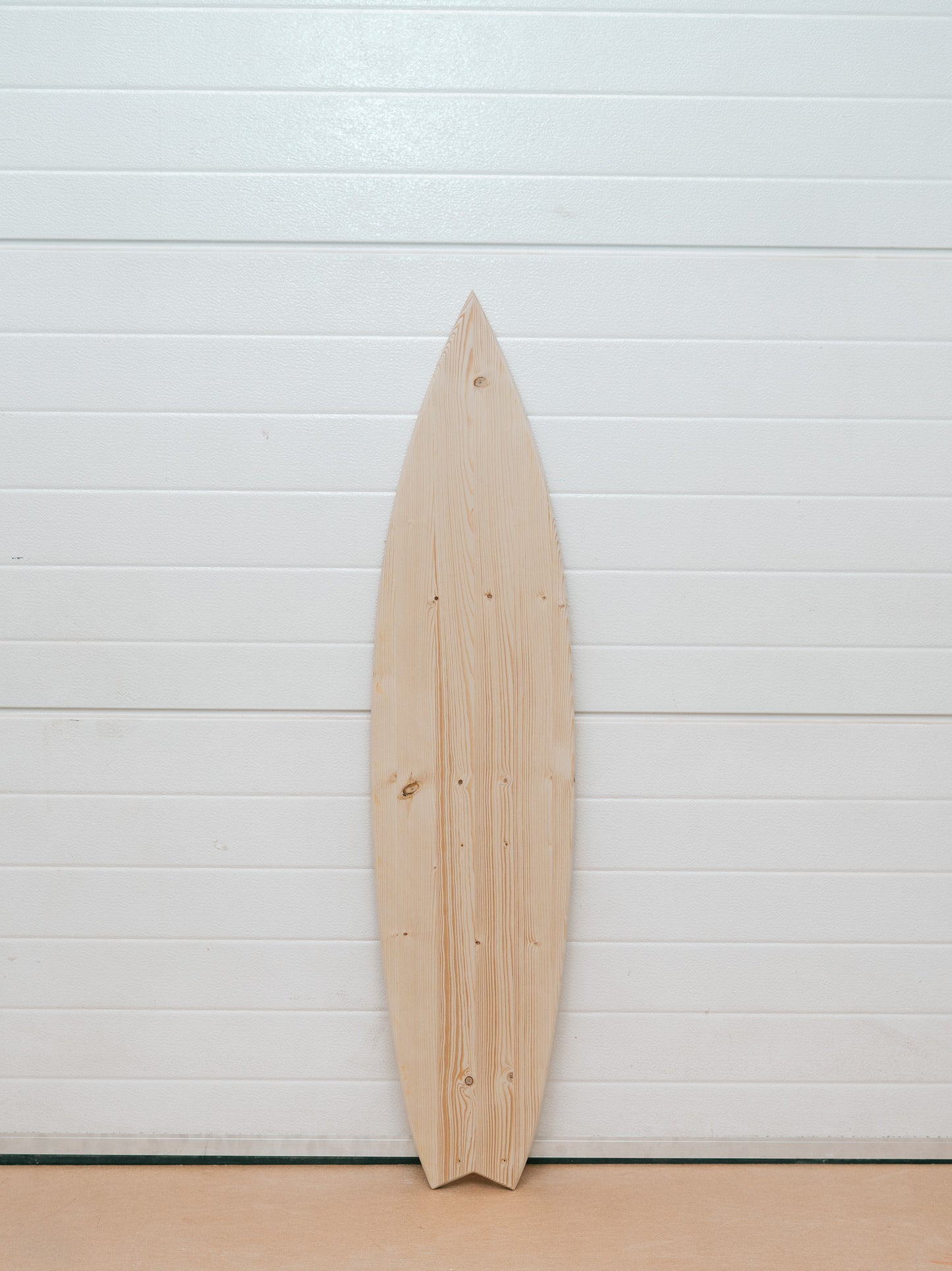 Handcrafted Raw Wooden Decorative Surfboard