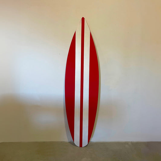 Wooden Surfboard Burgundy red Wall Art Decor