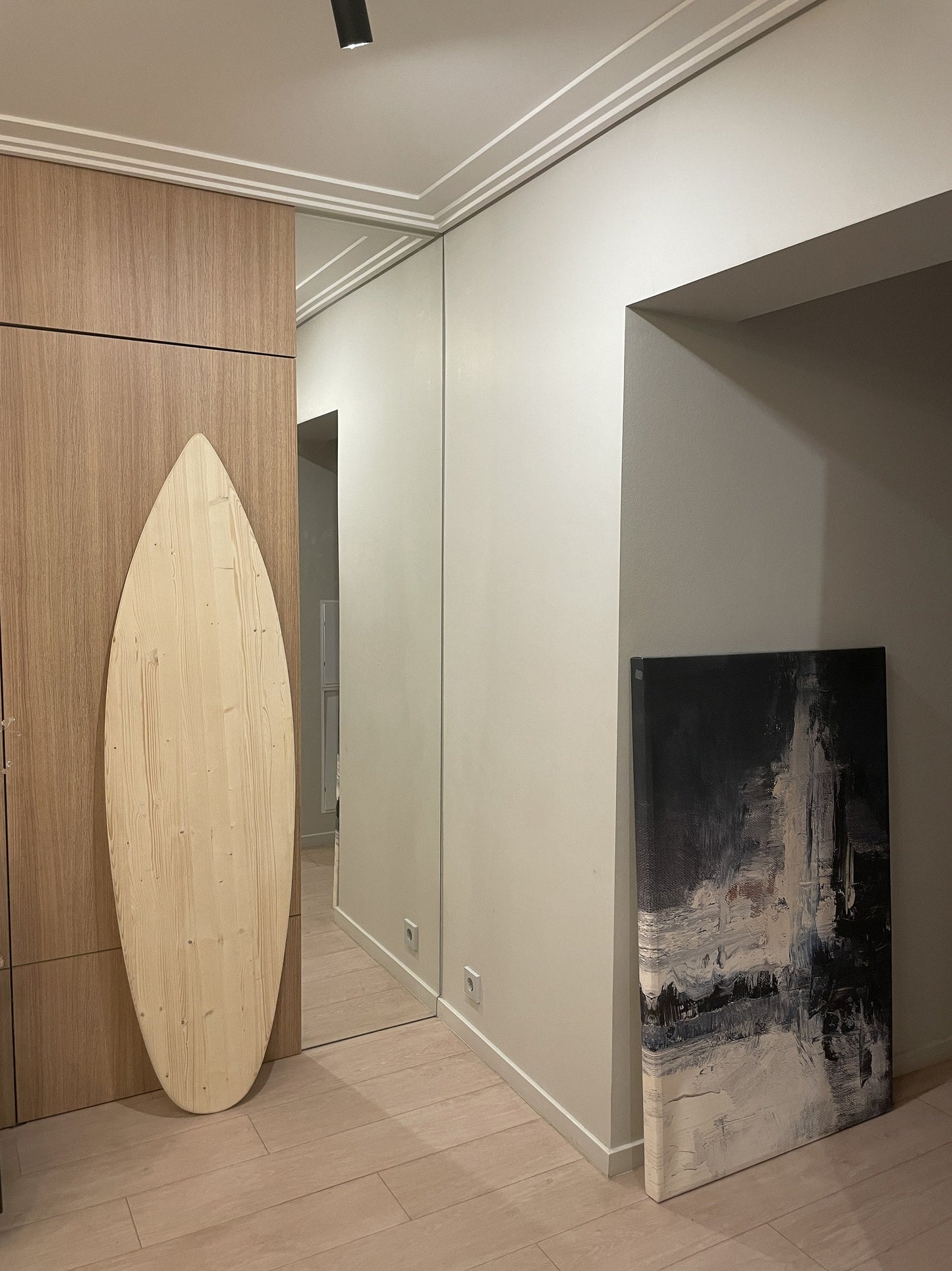 Décor de planche de surf en bois