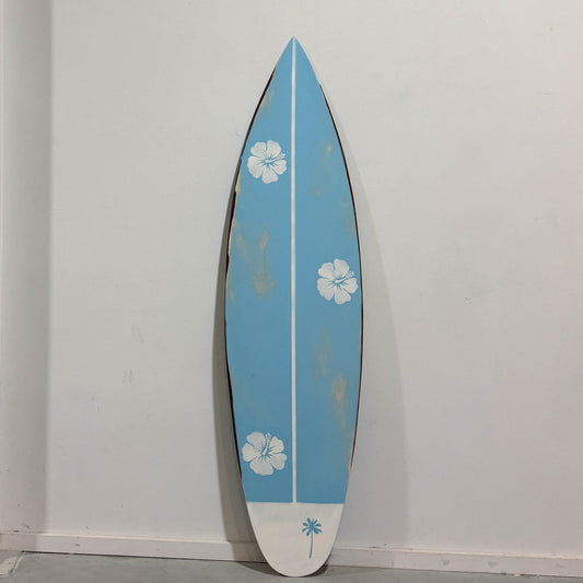 vintage blue decorative surfboard