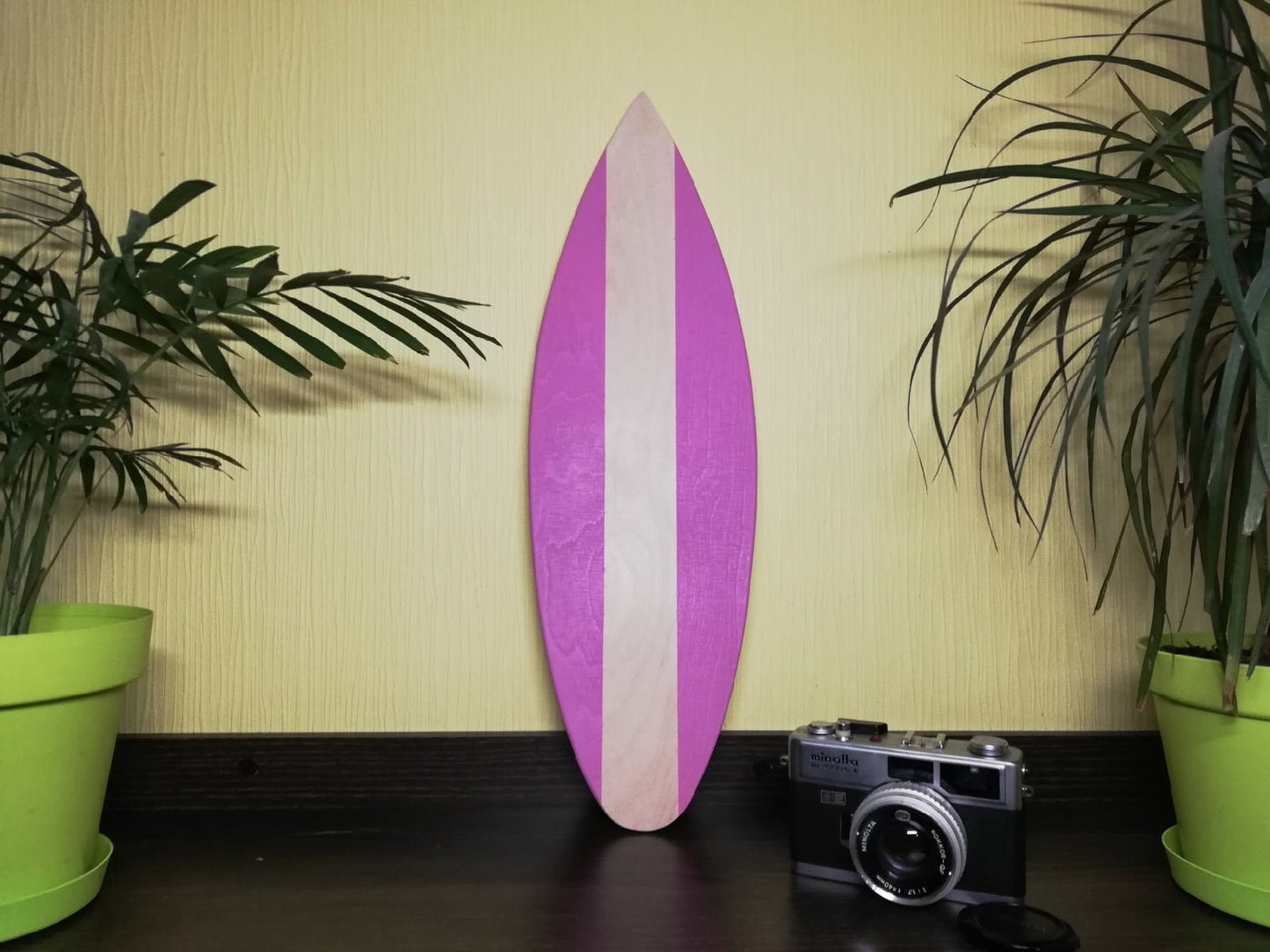 Mini-Surfbrett aus Holz | Plache Kite Bar Wandbehang Dekor