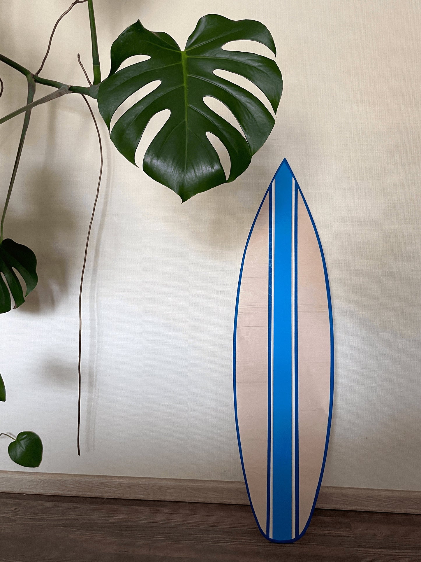 Handgefertigte Surfbrett-Wandkunst aus Holz