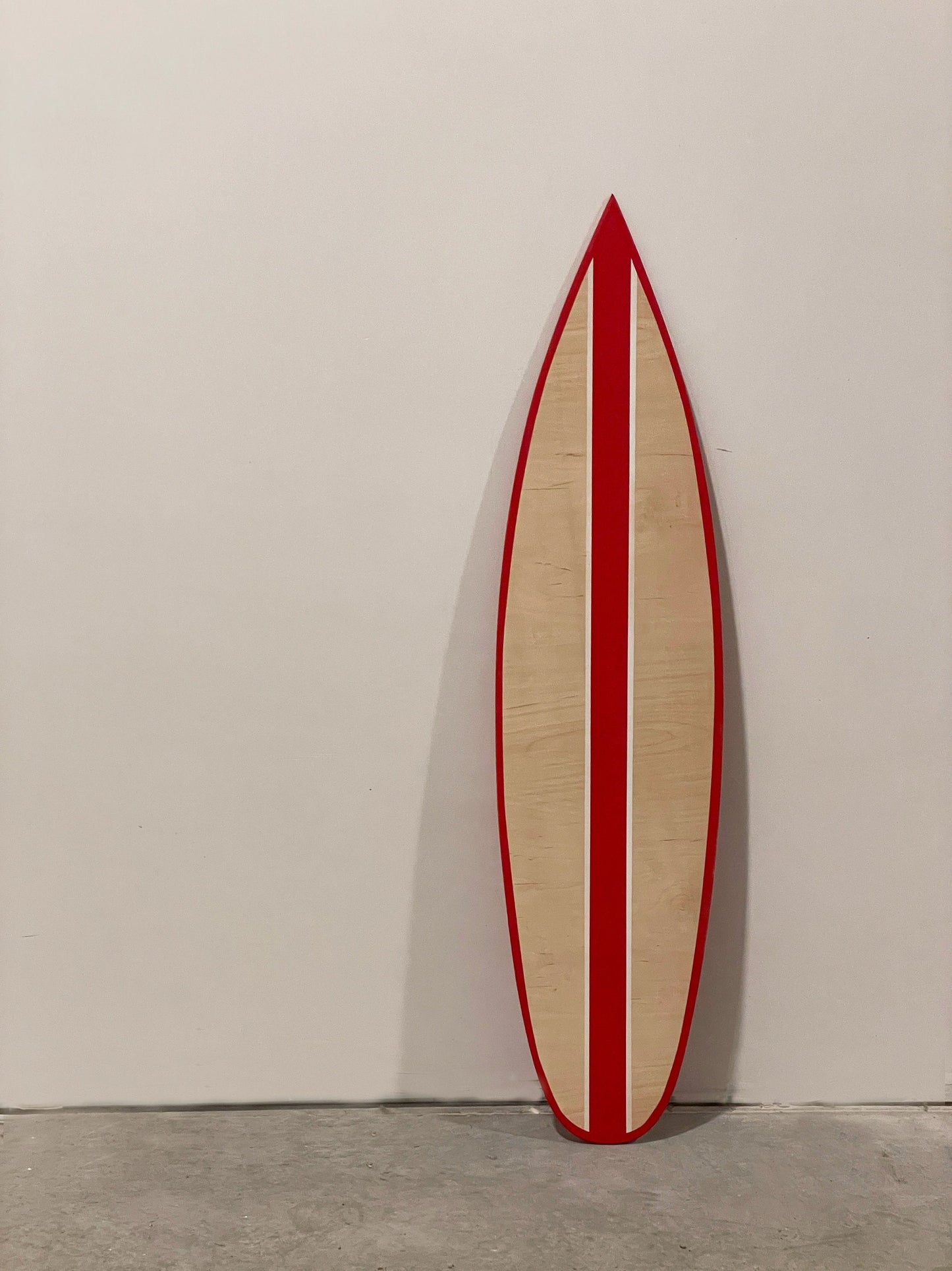 Handgefertigte Surfbrett-Wandkunst aus Holz