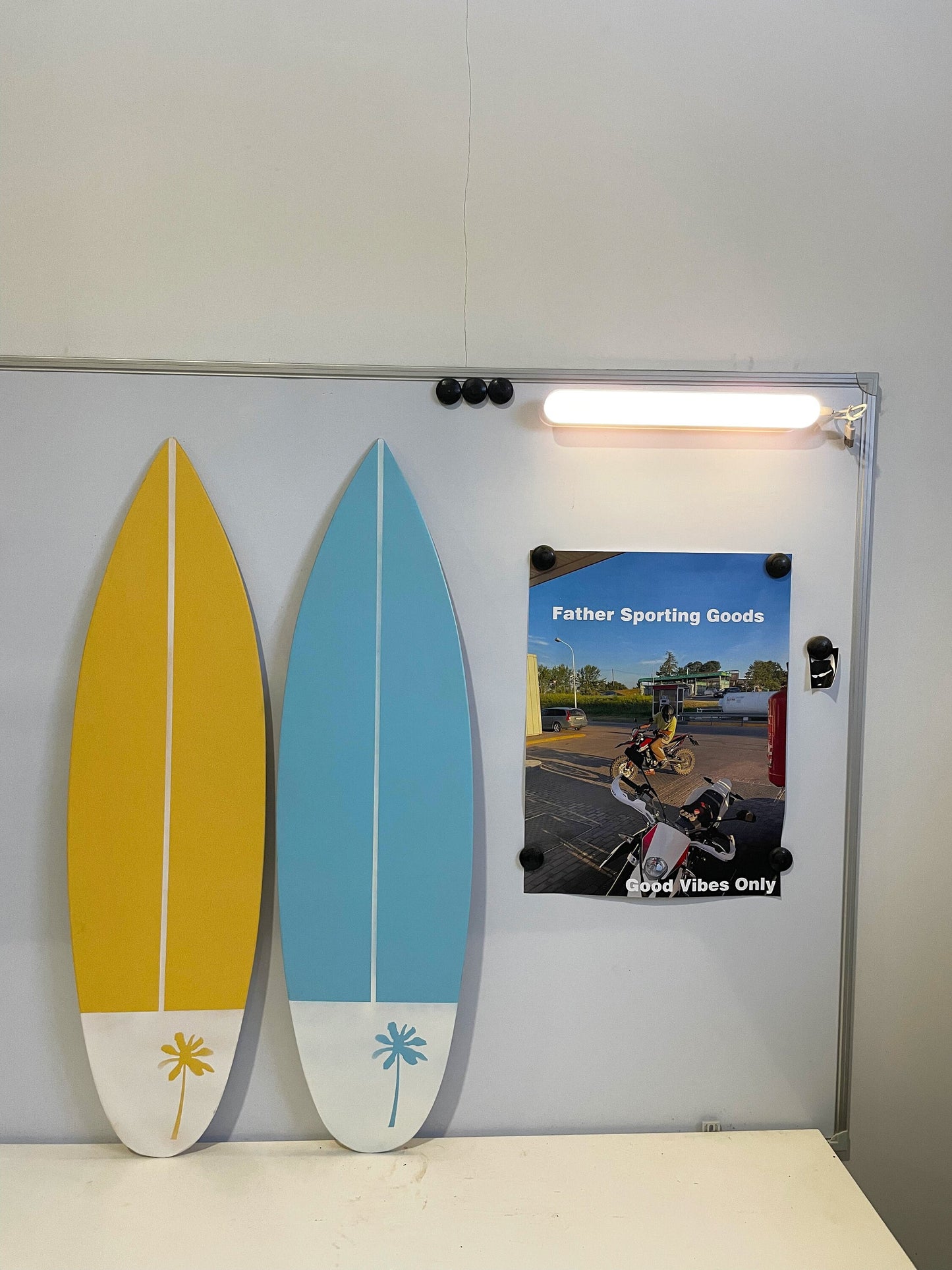 Décor d’art mural de planche de surf en bois