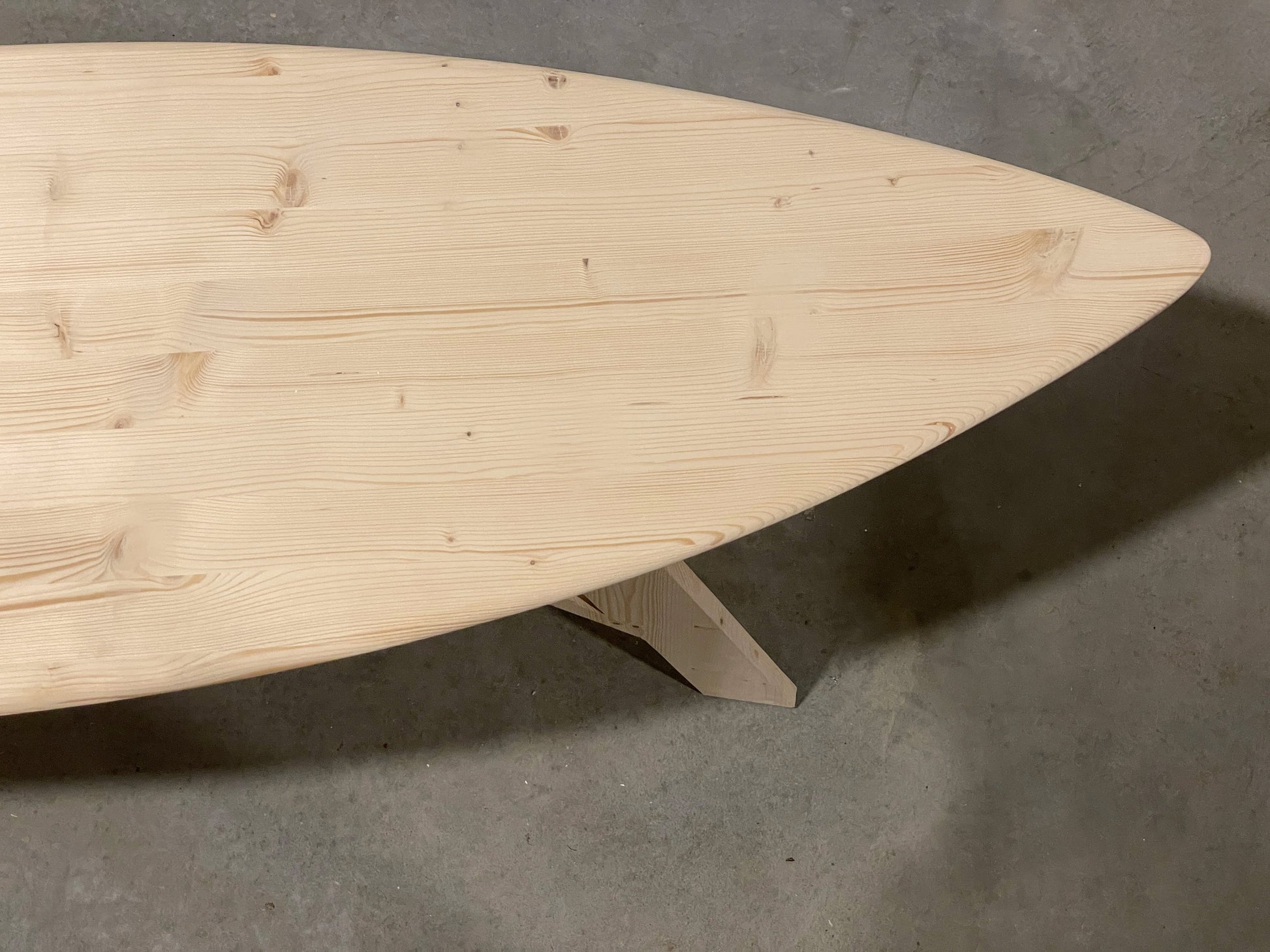 raw rood plank surfboard coastal furniture 